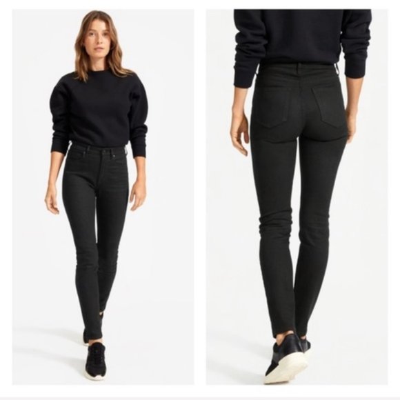 Everlane Denim - Everlane Black Skinny High Rise Ankle Jeans